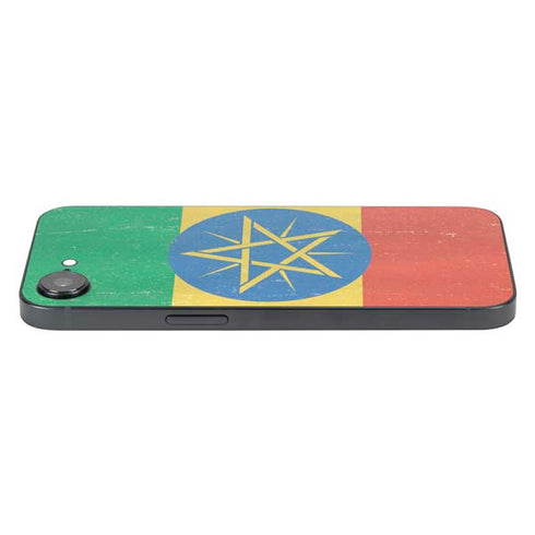Ethiopia Flag Distressed iPhone 16e Skin